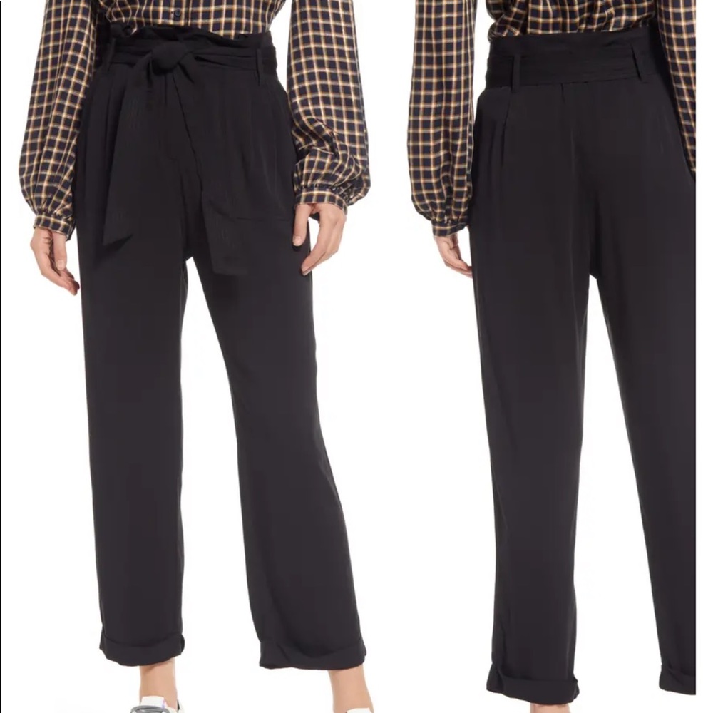Black Paperbag pants